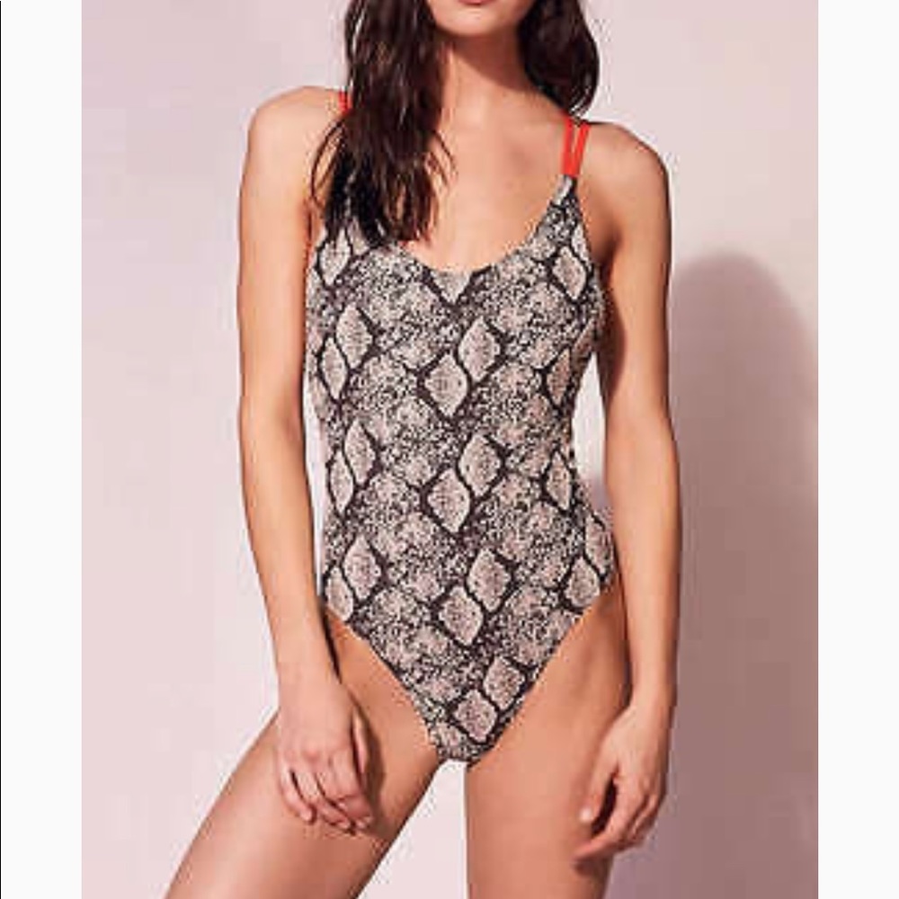 Urban outfitter one piece snake print swimsuit